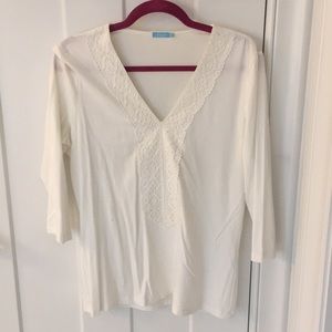 J. Mclaughlin White Blouse